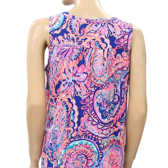 Lilly Pulitzer Dev Tank Mini Dress Paisley Printed Cotton Resort S NEW 230699 - Picture 7 of 7